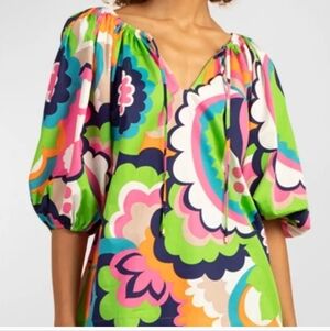 Trina Turk Vista Las Palmas Top In Multi XXL NWT